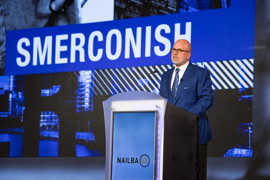 Michael Smerconish speaking at the NAILBA Conference