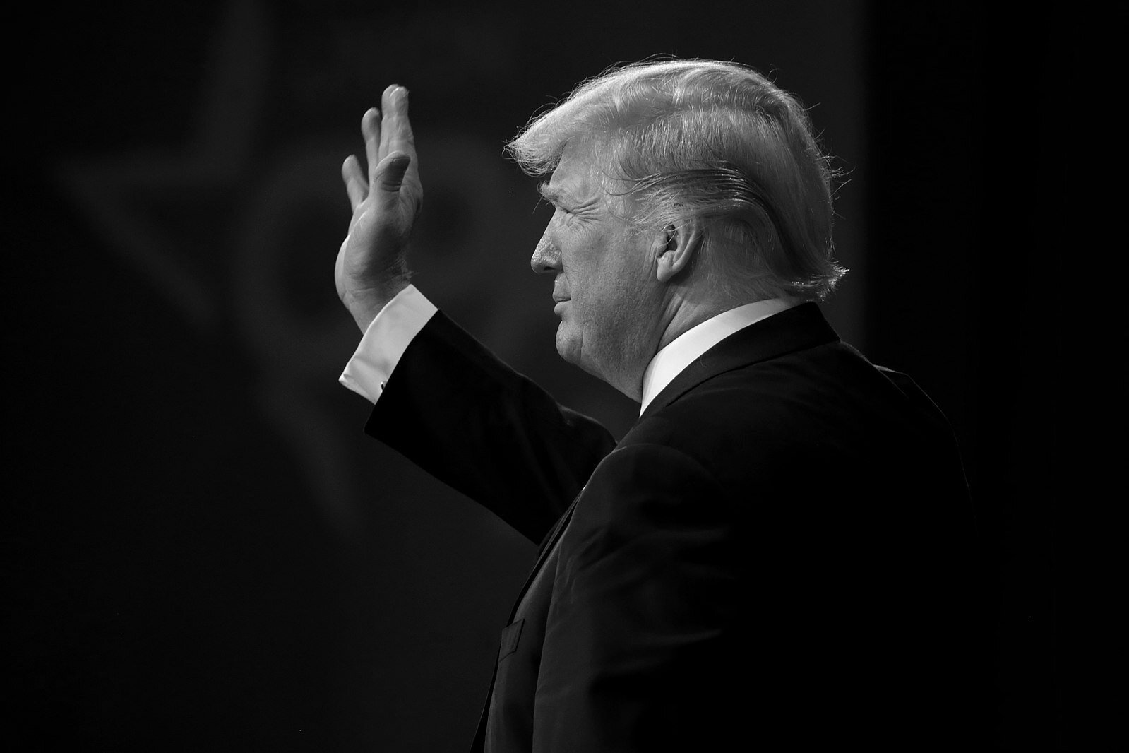 President of the United States Donald Trump speaking at the 2018 Conservative Political Action Conference (CPAC) in National Harbor, Maryland. (Photo by Gage Skidmore)