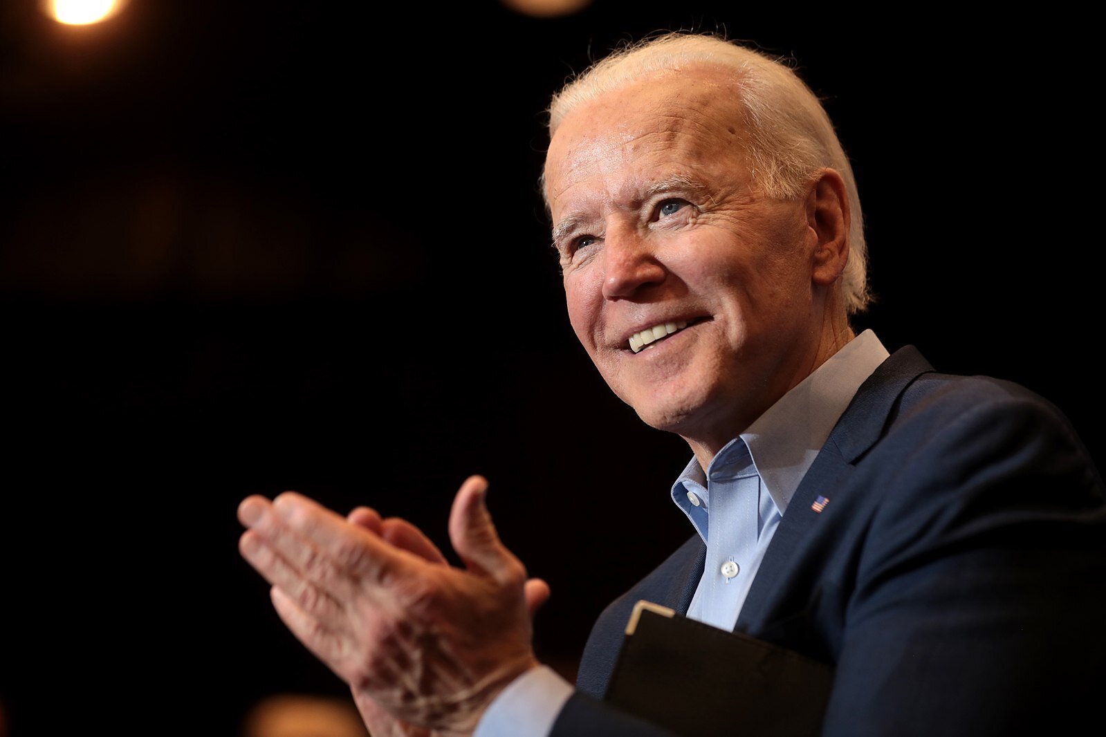 Former Vice President of the United States Joe Biden speaking with supporters at a community event at Sun City MacDonald Ranch in Henderson, Nevada. (Photo by Gage Skidmore | Wikipedia Commons)