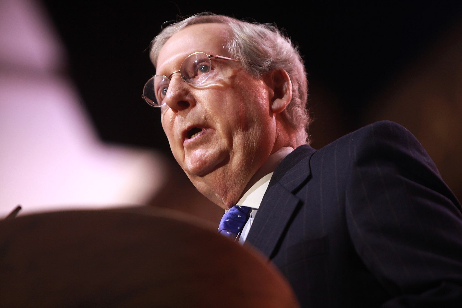 March 6th, 2014 – Senator Mitch McConnell of Kentucky speaking at the 2014 Conservative Political Action Conference (CPAC) in National Harbor, Maryland. (Photo by Gage Skidmore | Wikimedia Commons)