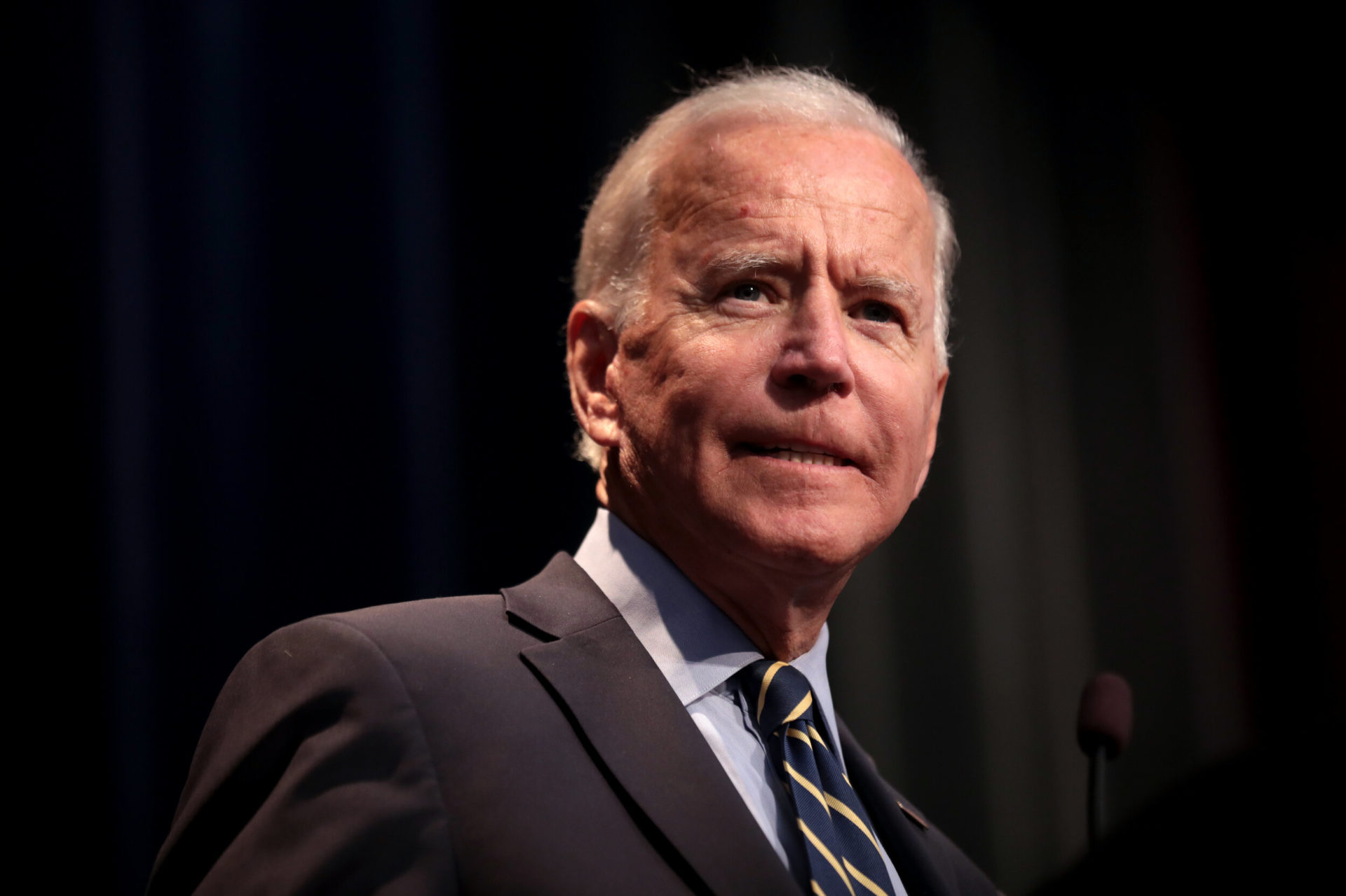 Former Vice President Joe Biden speaking with attendees at the 2019 Iowa Federation of Labor ConventionPhoto by Gage Skidmore | Flickr