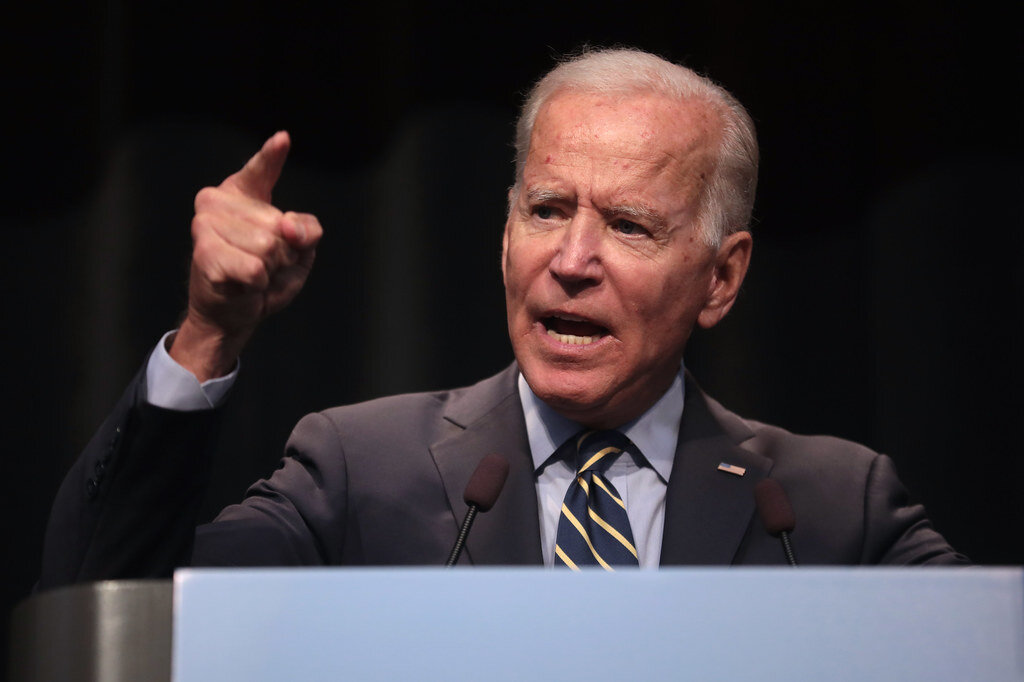 Former Vice President of the United States Joe Biden speaking with attendees at the 2019 Iowa Federation of Labor Convention hosted by the AFL-CIO at the Prairie Meadows Hotel in Altoona, Iowa. (Photo by Gage Skidmore | Flickr)