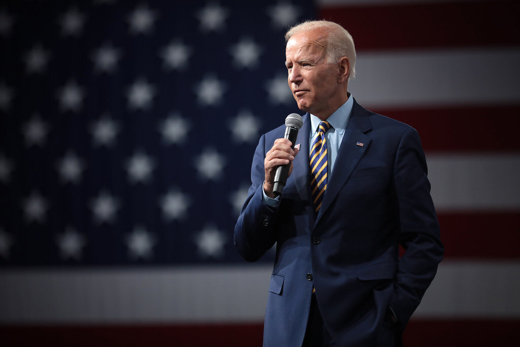 Former Vice President of the United States Joe Biden speaking with attendees at the Presidential Gun Sense Forum hosted by Everytown for Gun Safety and Moms Demand Action at the Iowa Events Center in Des Moines, Iowa.Photo by Gage Skidmore | Flickr