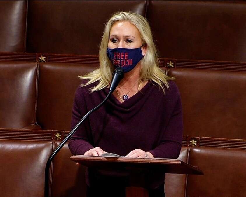 February 5th, 2021 - Rep. Marjorie Taylor Greene's (R-GA) remarks on the House floor, expressing regret for engaging in conspiracy theories.