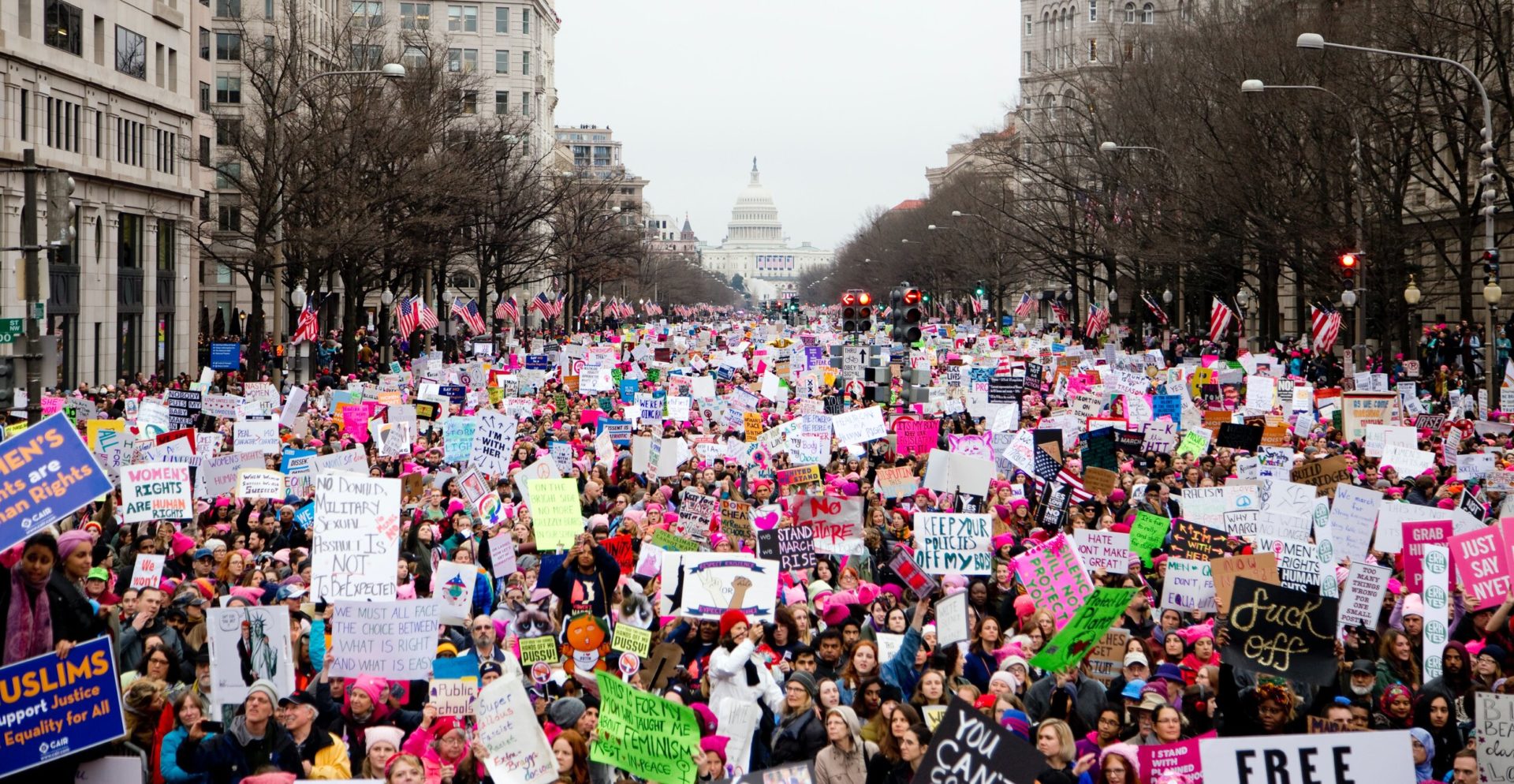 Women’s March 2017 - Pennsylvania Ave (Photo by Vlad Tchompalov)