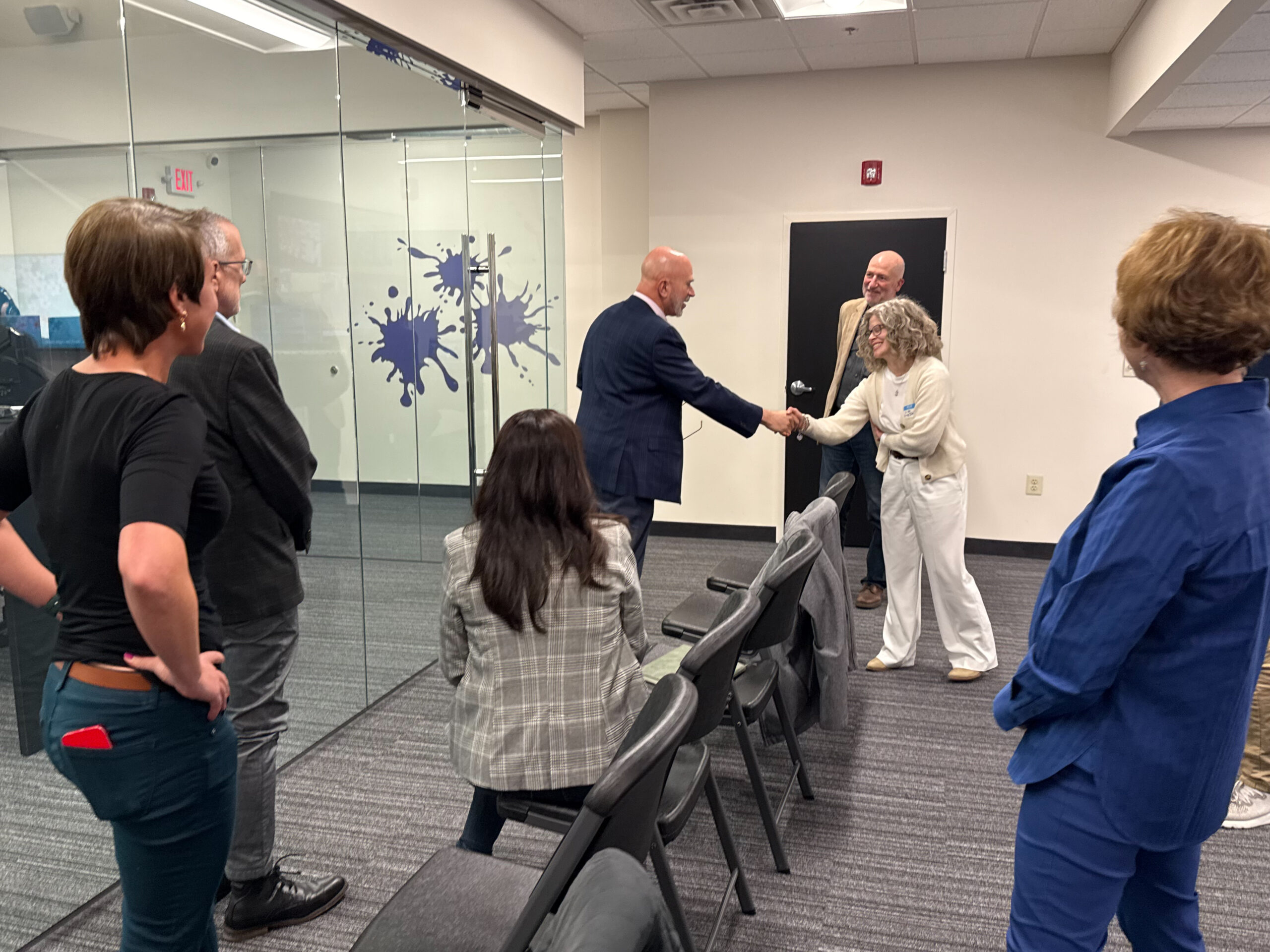 Michael Smerconish shaking hands