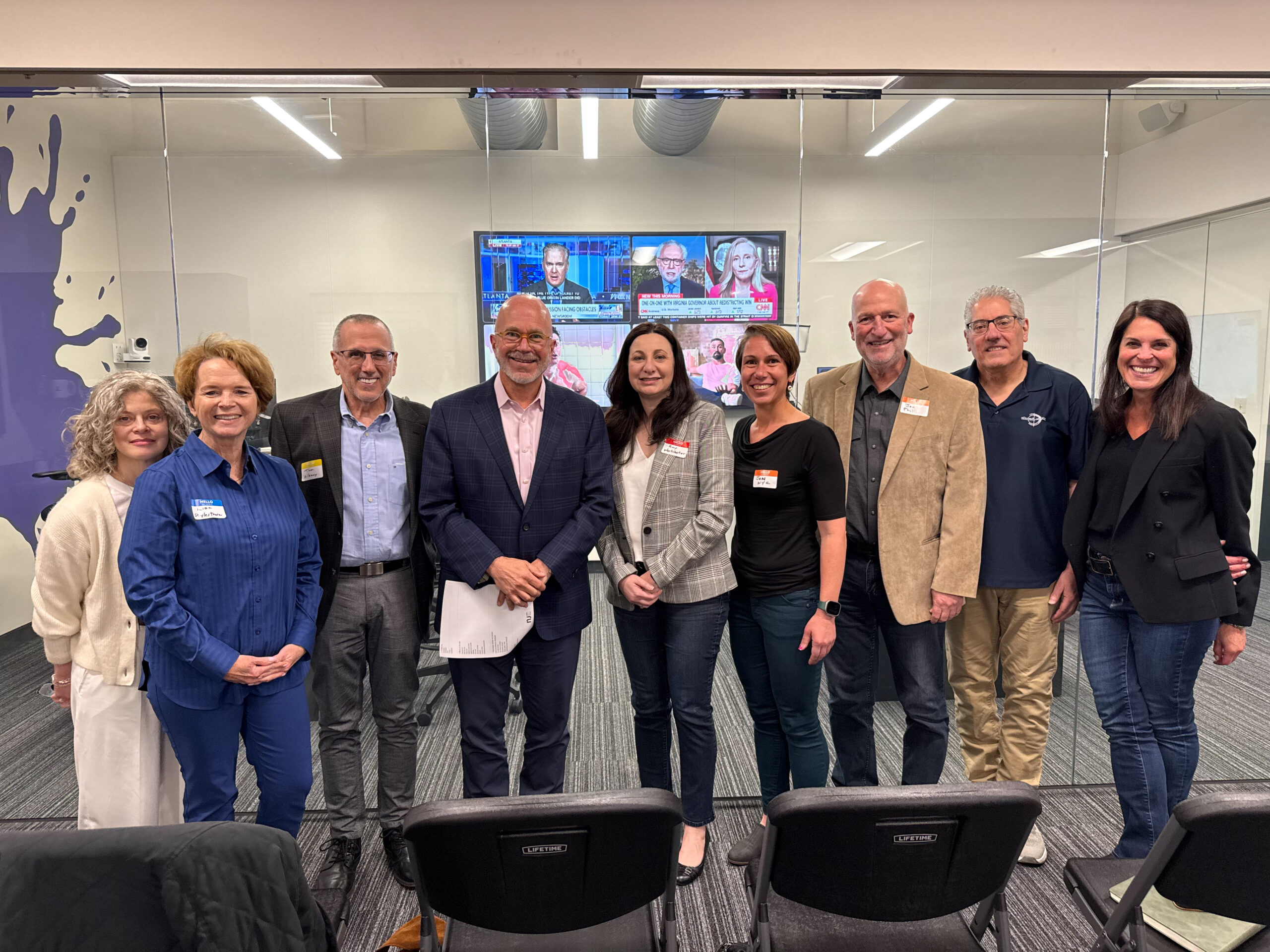 Michael Smerconish mingling